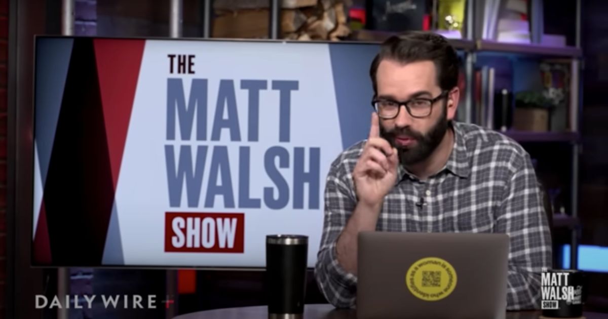 On Thursday, The Daily Wire host Matt Walsh issued a tirade against the use of the word "Karen," calling it a racial slur.