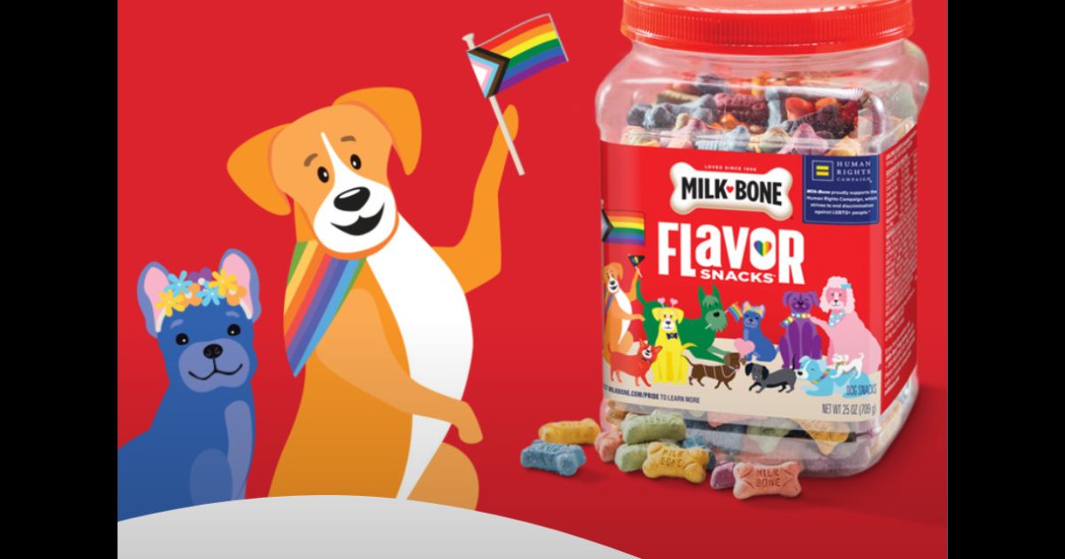 Milk-Bone is selling "pride-themed" dog biscuits.