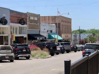 A block in Downtown Batesville, Arkansas, where an incident with street preacher Jeremy Anders took place.