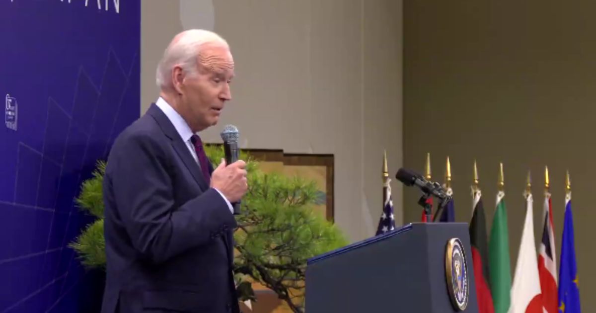 President Joe Biden speaks on Sunday in Hiroshima, Japan.