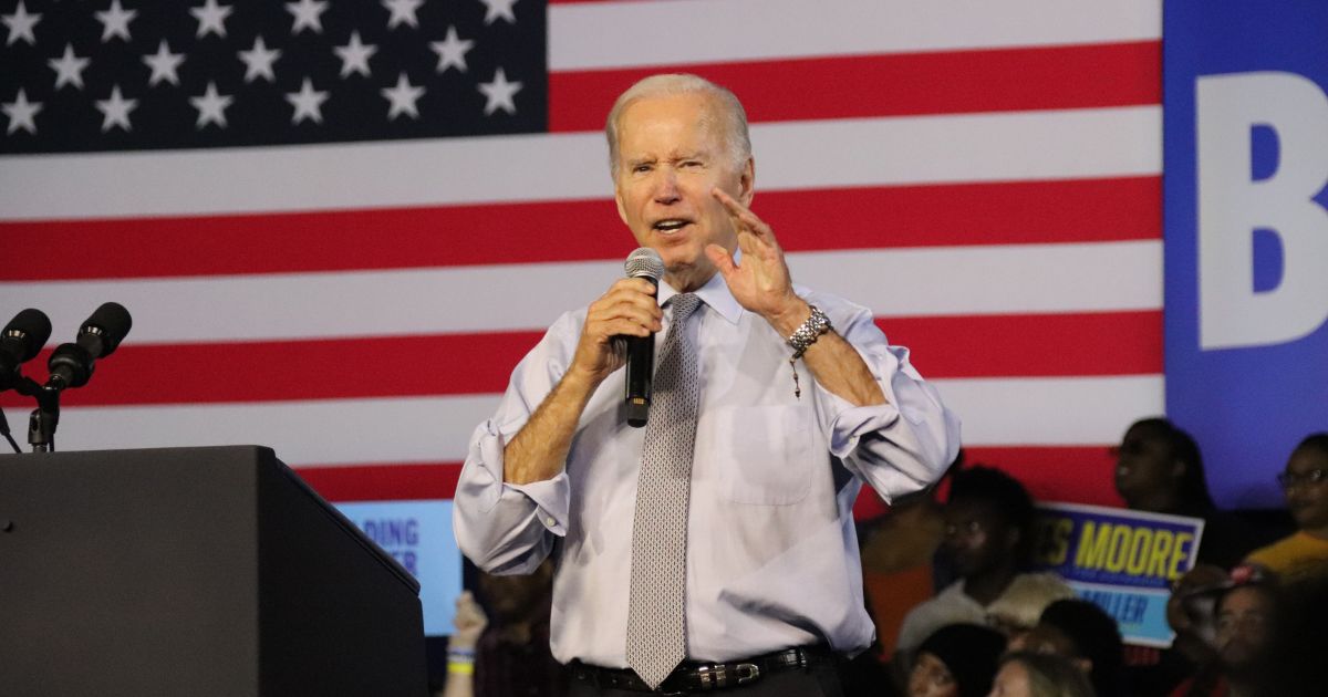 President Joe Biden holds a rally at Bowie State University in Maryland for gubernatorial candidate Wes Moore on Nov. 7, 2022.