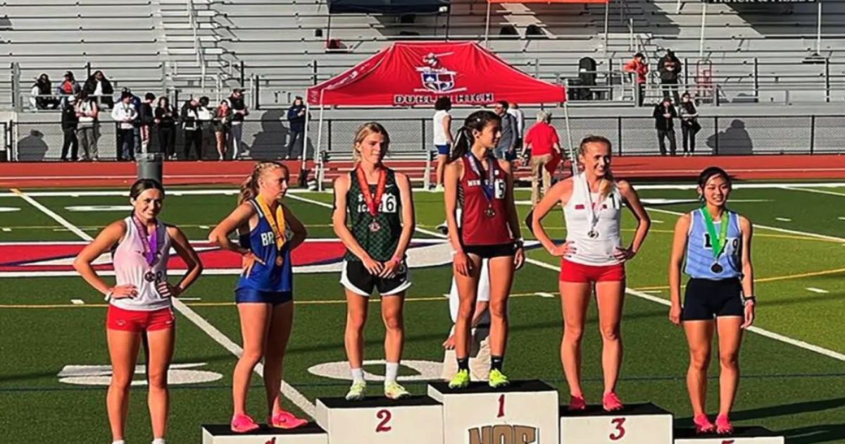 Athena Ryan from Sonoma Academy won the 1600-meter race in California.