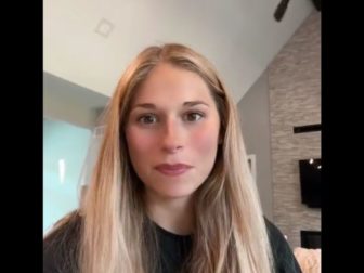 A college student named Olivia posts a TikTok regarding an assignment she received a zero on.