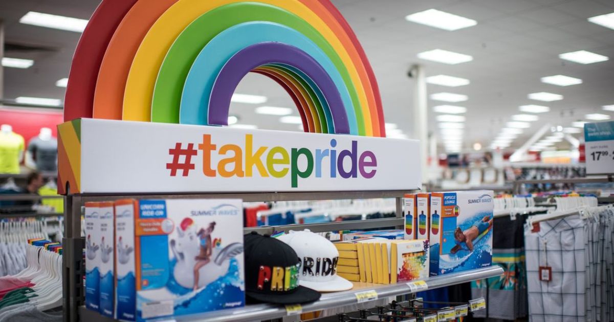 The above image is of Target's LGBT merchandise.