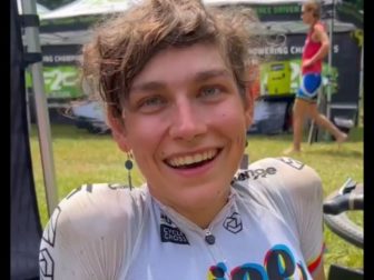 Austin Killips was all smiles after beating all the female competitors in the North Carolina race.