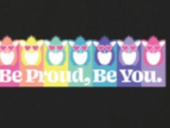 The children's company Hasbro is selling a line of "pride" clothing and accessories with the faces of the company's popular characters on them.