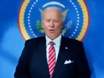 President Joe Biden was mocked in a Russian video that used AI technology.