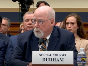 Special counsel John Durham testifies Wednesday before the House Judiciary Committee.