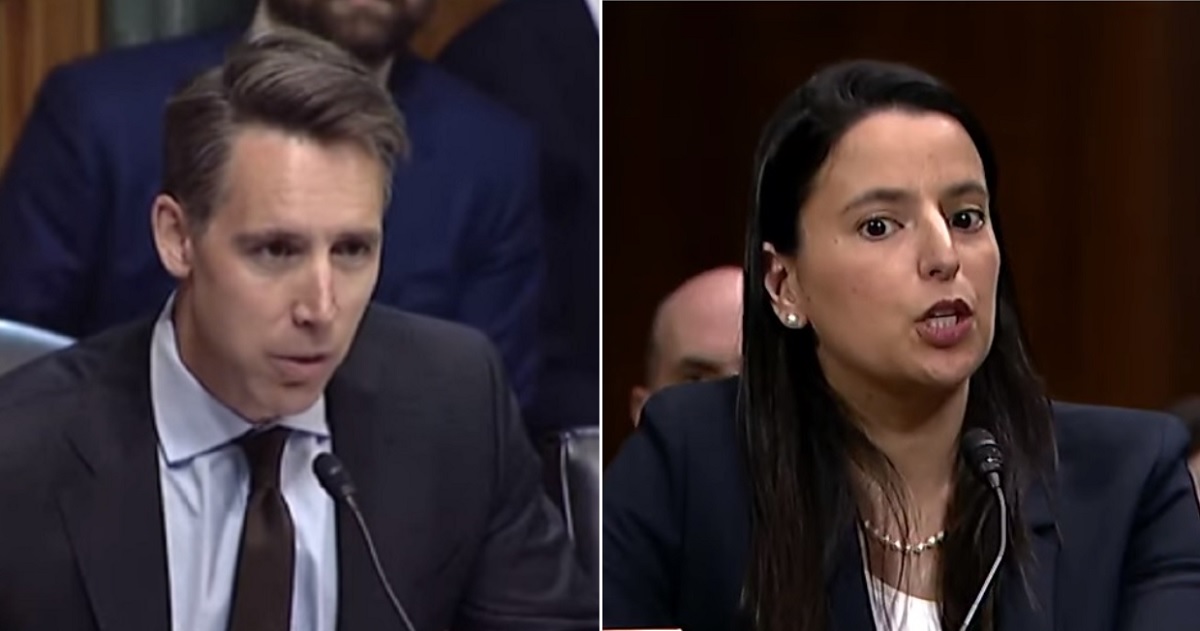 Missouri Sen. Josh Hawley is pictured on the left; Washington D.C. Court of Appeals Judge Loren AliKhan is pictured on the right.