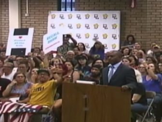 Tony Thurmond, a California public school superintendent, was removed from a California school board meeting.