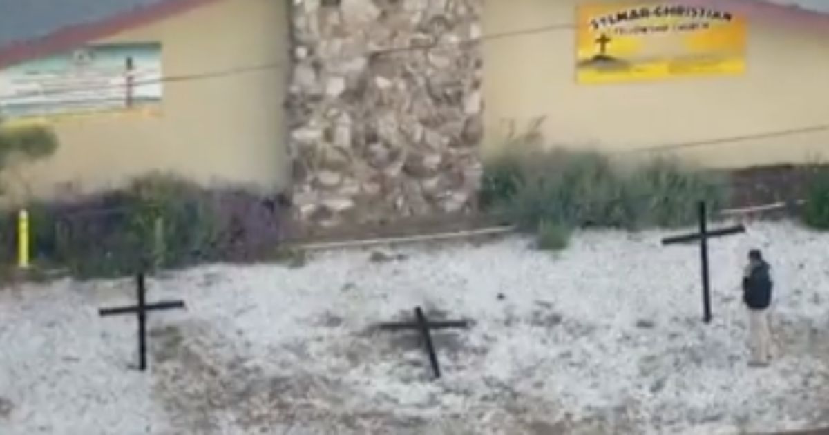 Three crosses were burned with arson outside a Sylmar church in Los Angeles.