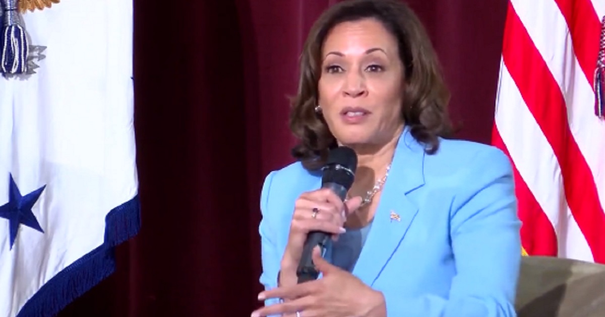 Vice President Kamala Harris speaks at Drake University in Des Moines, Iowa, on Friday.