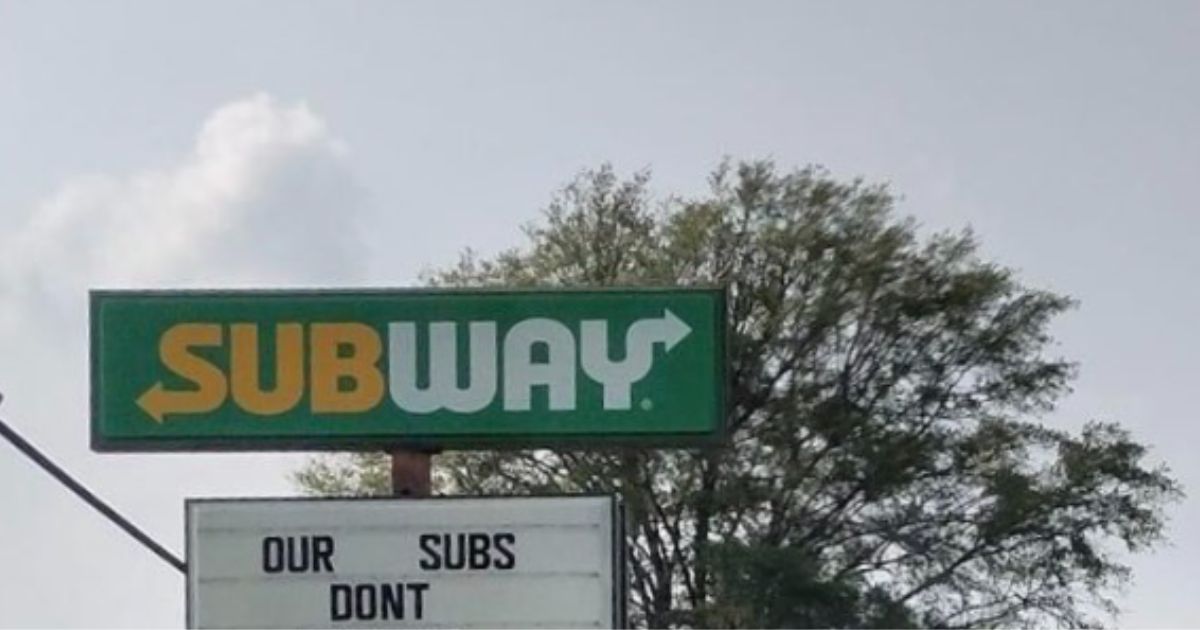 A Subway sign is seen in Rincon, Georgia.