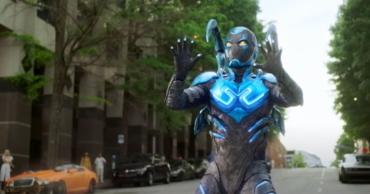 Xolo Maridueña stars as the title character in "Blue Beetle."