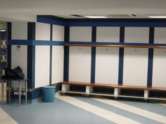 This photo shows the interior of a locker room. A recent report said a male coach, who identifies as a woman and who was hired by the Gettysburg, Pennsylvania, school district, is allowed to go into the female locker rooms and bathrooms.