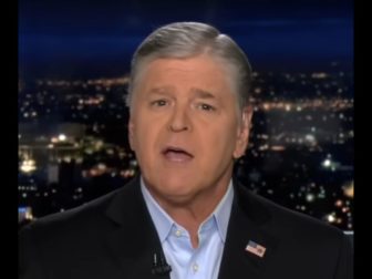 Sean Hannity hosts "Hannity" on Fox News on Tuesday.