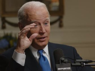 President Joe Biden speaks during an interview published Monday.