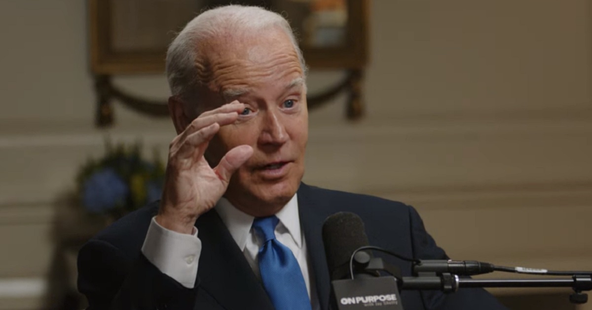 President Joe Biden speaks during an interview published Monday.