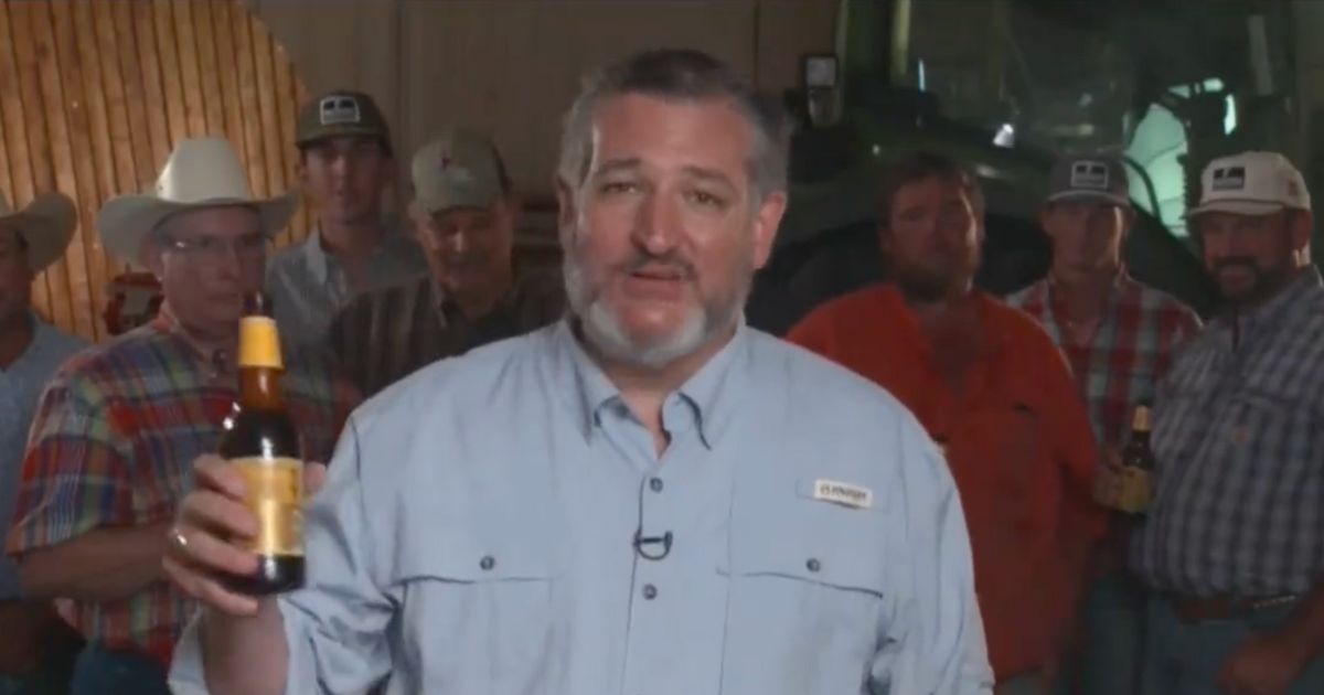 During a recent news show of “Eric Bolling The Balance” on Newsmax, Texas Sen. Ted Cruz cracked open a beer on live TV. He did this after the Biden administration discussed limiting Americans to two beers per week.