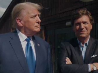 Former President Donald Trump speaks with Tucker Carlson in a Wednesday interview on "Tucker on X."