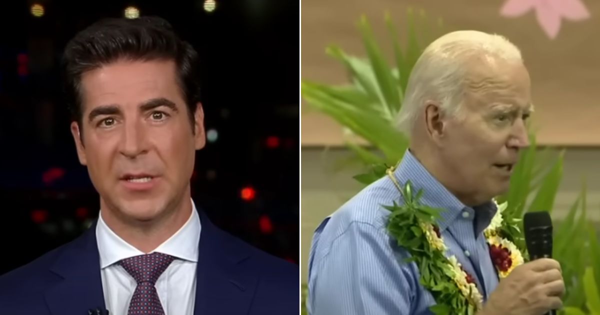 Fox News host Jesse Watters discusses President Joe Biden's recent visit to Maui.