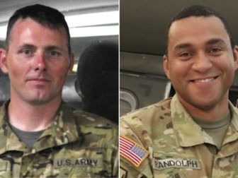 Chief Warrant Officer 3 Daniel Wadham, left, and Chief Warrant Officer 3 Danny Randolph died in the February crash.