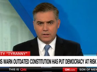 CNN former White House correspondent Jim Acosta on "Newsroom" on Saturday.