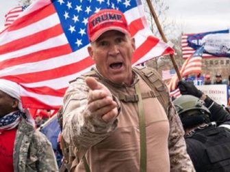 Controversial Jan. 6 figure Ray Epps pictured on the day of the Capitol incursion.