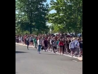 Students at Perkiomen Valley School District in Pennslvania staged a walkout on Friday in protest of letting males use the female restrooms.