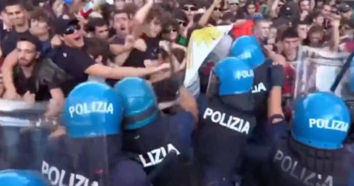 Pro-Gaza protesters clashed with police in Rome.