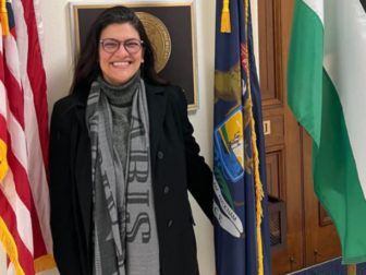 In January, Rep. Rashida Tlaib posted a photo of herself outside her Congressional office in Washington, D.C., where she was displaying the Palestinian flag. After the Hamas attacks on Israel over the weekend, Tlaib still had the flag stationed outside her office.