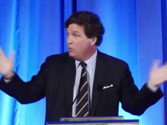 Tucker Carlson told an audience Tuesday that all Americans, "regardless of political affiliation can feel that something bad’s coming."