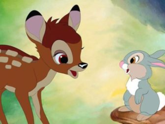 The above is a still from the film "Bambi."