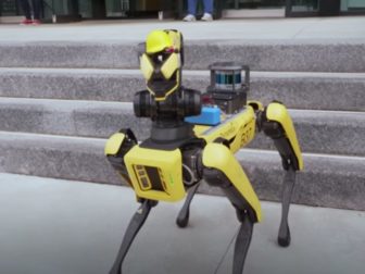 The above image is of a robot dog.
