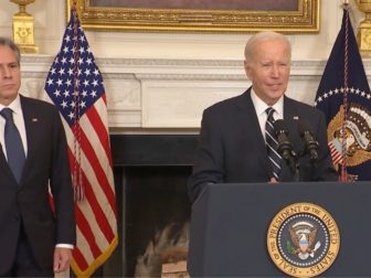 This Twitter screen shows U.S. President Joe Biden and U.S. Secretary of the State Anthony Blinken.