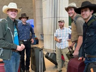 Cowboys from Arkansas and Montana arrive to help out in Israel.