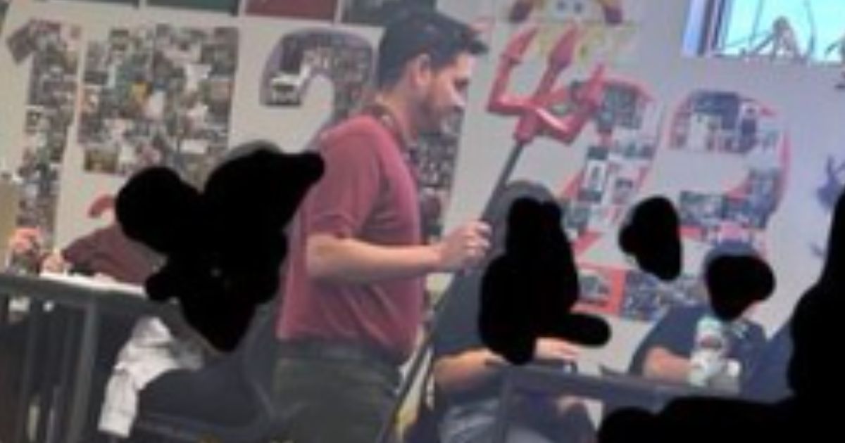 Mesa High School geometry teacher Jesse Ruiz in Mesa, Arizona, arrived at school last week dressed as the devil and reportedly waved a pitchfork over students' heads while saying, "hail Satan."