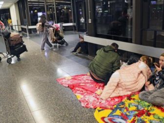 Illegal immigrants have set up camp at the San Diego airport.