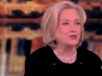 Hillary Clinton is seen on Wednesday's episode of "The View."