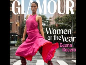 Transgender model Geena Rocero is on the cover of Glamour magazine.