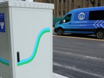 Detroit, Michigan, has become the first city in America to install a road that charges electric vehicles as they drive, idle, or park on it.