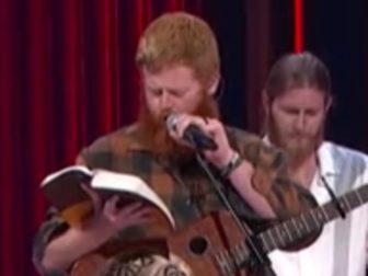 At his Grand Ole Opry debut, Oliver Anthony read a passage from the New Testament Book of Matthew.