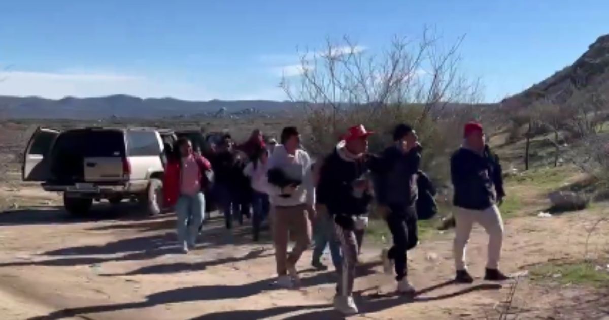 On Monday, two SUVs drove up to a gap in the border wall near Jacumba, California, and dropped off a large group of illegal immigrants from China, Turkey, and India.