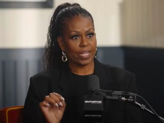 Former first lady Michelle Obama speaks on Jay Shetty's podcast "On Purpose."