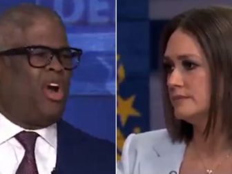 Charles Payne, left, and Jessica Tarlov discuss MAGA on Fox News on Tuesday.