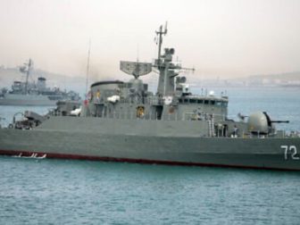 The Iranian naval ship Alborz, entered the Red Sea on Monday.