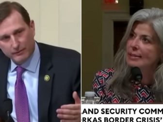 New York Democratic Rep. Dan Goldman, left; grieving mom and witness Josephine Dunn, right.