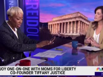 MSNBC host Joy Reid tangles with Moms for LIberty co-founder Tiffany Justice on Friday's episode of "The ReidOut."