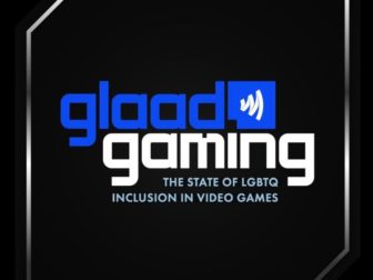The logo for GLAAD's new inaugural gaming report announced in 2024.