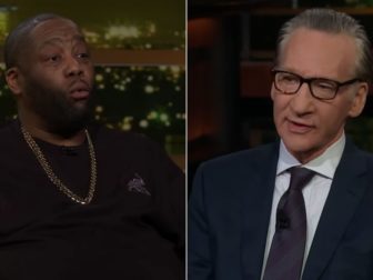 In an interview clip posted to X on Friday, Bill Maher, right, attempted to get rapper "Killer Mike," left, to endorse President Joe Biden over former President Donald Trump, but it didn't quite go as he planned.